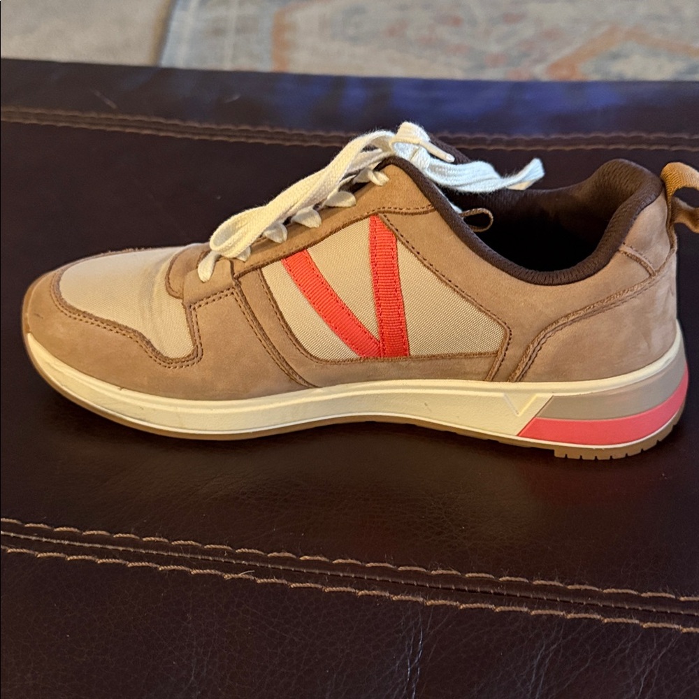 Vionic Toffee/Coral Rechelle Casual Sneaker. - Picture 4 of 11